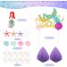 30 PCS Mermaid Cake Topper Mermaid Birthday Cake Decorations Under the Sea Cake Decorations Mermaid Theme Birthday Party Decoration Supplies for Boys Girls Babyshower Mermaid-2 - Buy Online on GoSupps.com