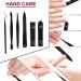 Professional 18-in-1 Manicure & Pedicure Kit with Stainless Steel Nail Clippers - Portable Travel Grooming Set - Buy Online on GoSupps.com