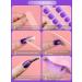 Kalolary Gel Nail Polish Strips Nail Gel Art Sticker Waterproof Full Nail Wraps Decal Sets with Nail File and Stick for Women Girls Nail Art Decor (UV/LED Lamp Required) (Gradient Purple) - Buy Online on GoSupps.com