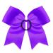 Caenagrion 18 PCS 8 Purple Large Cheer Bows Set - Handmade Elastic Hair Bands for Cheerleaders & Teen Girls - Buy Online on GoSupps.com