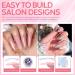 Modelones Poly Nail Gel Kit - 6 Colors Builder Gels Extension Gel Kit with Slip Solution - Professional All-in-One French Pink Set - Buy Online on GoSupps.com