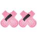 Expawlorian bilateral non -slip dog socks - soft and breathable paw protection for all dogs with adjustable straps traction control for indoor use on the wooden floor pink XS X -Small (4 count) pink