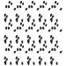 FOMIYES Silicone Lip Scrubber 100pcs Eye Shadow Stick Silicone Makeup Brush Dual Side Eyeshadow Eyeshadow Sticks Girl Tool 7.5x0.5cm Black