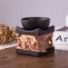 Feng Shui Zen Ceramic Essential Oil Burner Diffuser | Tea Light Holder for Home Decor & Aromatherapy - OLBA095 - Buy Online on GoSupps.com