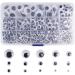 KUUQA 1220 Self Adhesive Wiggle Googly Eyes - Assorted Sizes for Crafts and DIY Projects - Buy Online on GoSupps.com