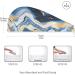 Marble Blue Gold White Abstract Hair Towel 2 Pack | Super Absorbent Quick Dry Hair Turbans for Women & Girls - Buy Online on GoSupps.com