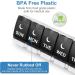 Large Easy Open 2x Day Pill Organizer - DANYING AM PM Weekly Pill Case - Arthritis Friendly Day Night Vitamin Container - Buy Online on GoSupps.com