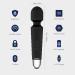 Yarosi Massager - Powerful Cordless Handheld Therapeutic Vibrations - Best Rated for Travel Gift - Magic Stress Away - Perfect massage on Back Legs Hand Pains-USB Recharge-Black - Buy Online on GoSupps.com