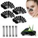Segminismart Nosestripes Blackheads blackheads nasal strips deep cleaning clear-up strips with activated carbon pore strips anti-nosestripes blackhead removing blackheads and impurities 40PC black