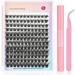 Rxuaw DIY Eyelash Extension Kit Lash Clusters 12 Rows Cluster Lashes with Glue and Tweezer for Lash Extension Beginners Outfit - Buy Online on GoSupps.com