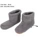 Focae Heated Foot Warmer - Soft Plush Heating Boots & USB Charging Slippers for Foot Pain Relief (Gray) - Buy Online on GoSupps.com