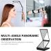 Arqumi Portable 4 Panel Foldable Makeup Mirror for Travel - Multi-Angle Compact Mirror in Black - Buy Online on GoSupps.com
