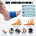 Compression Arch Sleeves 1 Pair - Plantar Fasciitis Brace for Pain Relief - 20-30mmHg Support for Men/Women - Patent Seam, Comfortable Design - Heel Spurs, Flat Feet - Blue, Small (8.5-10) - Buy Online on GoSupps.com