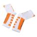 Buy Foot Sleeve for Flexible Movement - Compression Sports Heel Socks (White & Orange) - International Shipping Available - Buy Online on GoSupps.com