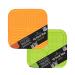 Hyper Pet IQ Treat lick mat for Dogs, Dog Slow Feeder & Cat lick mats | Great Alternative to Slow Feeder Dog Bowls & Cat Slow Feeders | Perfect Dog licking mat, Cat Puzzle Feeder & Dog Enrichment Toys 2 Pack Green/Orange