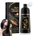 Black Hair Dye Shampoo - 3 in 1 Natural Hair Color & Grey Coverage | Long Lasting Instant Dye for Men & Women - Buy Online on GoSupps.com