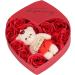 Soap Rose Gift Box Heartshaped Home Decorations Romantic Soft Bath Flower Soap for Valentine's Day Birthday Anniversary - Buy Online on GoSupps.com