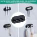 Premium Stainless Steel Split Brush Holder | Wall-Mounted Toothbrush Organizer | Black Electric Toothbrush Bracket for Bathroom - Buy Online on GoSupps.com