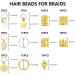 Hair Beads for Braids Xerteam 100 Pieces Hair Jewelry Rings Gold Hair Accessories Hair Cuffs and Braid Rings Hair Charms Dreadlock Accessories FOR Girl Women Men Hair Braids Decoration - Buy Online on GoSupps.com