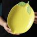 Serving Plates Lemon Shaped Ceramic Dinner Plate Lovely Fruit Plate Household Tableware Personalized Breakfast Dinner Plate Kitchenware Large for Appetizer Dinner and Desserts - Buy Online on GoSupps.com