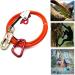 SMT 1/2 X 8' Steel Wire Core Triple Lock Lanyard Kit - Orange Arborist Flip line Swivel Snap - P/N ET-OUTDOOR003-RAW - Buy Online on GoSupps.com