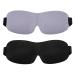 Relax Melodies Blackout Eye Mask for Sleeping 2 Pack Cotton Sleeping Mask for Women Men Adjustable 3D Contoured Eye Mask with Fabric Pouch for Traveling Purple & Black-2pack