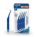 One drop only - 8 blister interdental brushes 0.6mm (size M) /Interdental Brush for intermediate tooth cleaning /best oral hygiene through dental brushes 8 pieces (1 Pack) blue