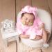 SPOKKI Baby Girl 5 PCS Bathrobe Set with Slippers & Cucumber Prop | Newborn Photography Props for Boys & Girls (0-6 Months) - Pink - Buy Online on GoSupps.com
