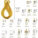 LABOTA 201 Dreadlock Jewelry Beads - Gold Metal Hair Accessories for Women Braids - Rings, Cuffs, Clips for locs - Buy Online on GoSupps.com
