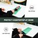 ZAXOP Silicone Heat Resistant Mat | Flat Iron Holder & Storage Pouch for Hot Hair Tools | Mint Green Star Point - Buy Online on GoSupps.com