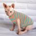 OUOBOB Sphynx Cat Clothing - Breathable Summer Shirts & Sweaters for Hairless Cats | Stylish Stripes for Sphynx Cornish Rex & Devon Rex - Buy Online on GoSupps.com
