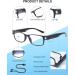 Skyway Blue Light Protective Glasses | 2.0x Reading & Gambling Goggles for Men & Women | LED USB Rechargeable UV Protection - Buy Online on GoSupps.com