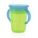 Nuby Plastic No Spill 360 Wonder Cup 1pk - Assorted Colors - Red/Green/Pink/Aqua/Purple/Orange - Buy Online on GoSupps.com
