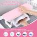 ROLIZOE Foldable Nail Arm Rest 40cm Soft PU Leather Manicure Pillow Nail Cushion No Drilling Anti-Slip Manicure Hand Rest with Nail Mat Nail Hand Pillow Manicure Cushion Beginner for Nail Art (Pink) - Buy Online on GoSupps.com