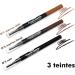 Glam Up Paris - Crayon Sourcils Waterproof - R tractable - Combleur - Ultra-fin - Longue Dur e - Imperm able et Double Extr mit - N 03 - Noir (Lot de 2) - Buy Online on GoSupps.com