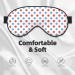 Red Blue Polka Dots Sleep Mask | Double-Sided Soft Adjustable Eye Covers for Comfort & Eye Edema Relief | International Shipping Available - Buy Online on GoSupps.com