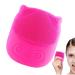 Ruhnjyg Silicone Face Scrubber Penguin Shape Vibrating Face Scrub Brush Waterproof Skin Care Face Brushes Electric Face Brush for Women and Men Red