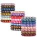 Spiral Hair Ties 24Pack No Crease Hair Ties Colorful Phone Cord Hair Ties Hair Coils Elastic Coil Hair Ties for Women Girls Apply to Curly Straight Thick Thin Short Long