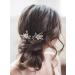 Sweetv Handmade Gold Flower Bridal Hair Pins - Beaded Wedding Hair Accessories - Buy Online on GoSupps.com