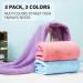 Good Nite 3 Pack Microfibre Hair Drying Towel Wrap Super Absorbent Twist with Buttons Dry Hair Turbans for Women Girl Wet Hair 65 x 25cm Solid - Buy Online on GoSupps.com