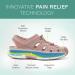 Orthofeet Women's Arch Support Sandals for Heel and Foot Pain Relief - Laguna 10.5 Wide Peach - Buy Online on GoSupps.com