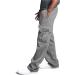 G-Style USA Men's Solid Fleece Heavyweight Cargo Pants - Medium Gray - Buy Online on GoSupps.com