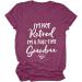 I'm Not Retired, I'm a Full-time Grandma T-Shirt - Funny Mothers Gift - Wine, XL - Buy Online on GoSupps.com