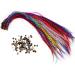 HQdeal Feather Hair Extension Kit - 52 Synthetic Feathers, 100 Beads, Pliers & Hook (Mixed Colors) - Buy Online on GoSupps.com