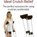 Crutcheze Premium USA Made Crutch Pad & Hand Grip Covers | Comfortable, Washable & Odor Reducing - Adult & Youth Crutches Accessories - Buy Online on GoSupps.com