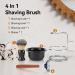 HERCHR 4-Piece Shaving Set | Manual Razor Stainless Steel Stand Brush & Bowl | Premium Men's Grooming Essentials - Buy Online on GoSupps.com