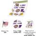 LSU Tigers Geaux State University Vinyl Sticker Decals - Laptop Water Bottle Car Scrapbook - Type 2 - Buy Online on GoSupps.com