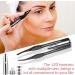 2-Piece LED Light Tweezers Set - Precision Hair Removal & Makeup Tools for Men & Women - Stainless Steel Eyebrow Tweezers in Black & Red - Buy Online on GoSupps.com