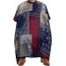 Navy Patchwork Plaid Custom Barber Cape Waterproof Hair Cutting Capes Apron Accessories with Adjustable Snap Closure