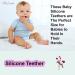 Unicorn Silicone Teether for Infants & Toddlers | BPA-Free Organic Hand Pacifier | Freezer Safe Baby Chew Toy | Pink - Buy Online on GoSupps.com